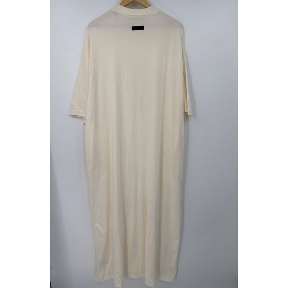 Fear of God Essentials 3/4 T-Shirt Sleeve Dress Cream Cloud Dancer Large NEW - Picture 5 of 10